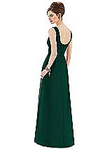 Rear View Thumbnail - Hunter Green Alfred Sung Bridesmaid Dress D659