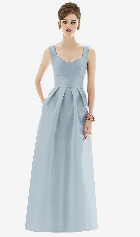 Front View - Mist Alfred Sung Bridesmaid Dress D659
