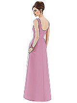 Rear View Thumbnail - Powder Pink Alfred Sung Bridesmaid Dress D659