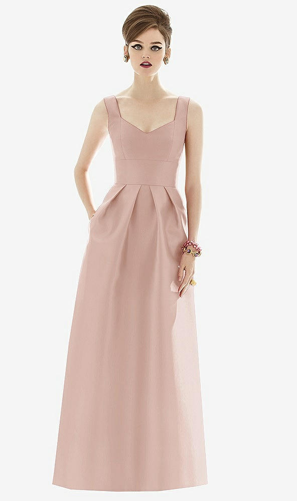 Front View - Toasted Sugar Alfred Sung Bridesmaid Dress D659