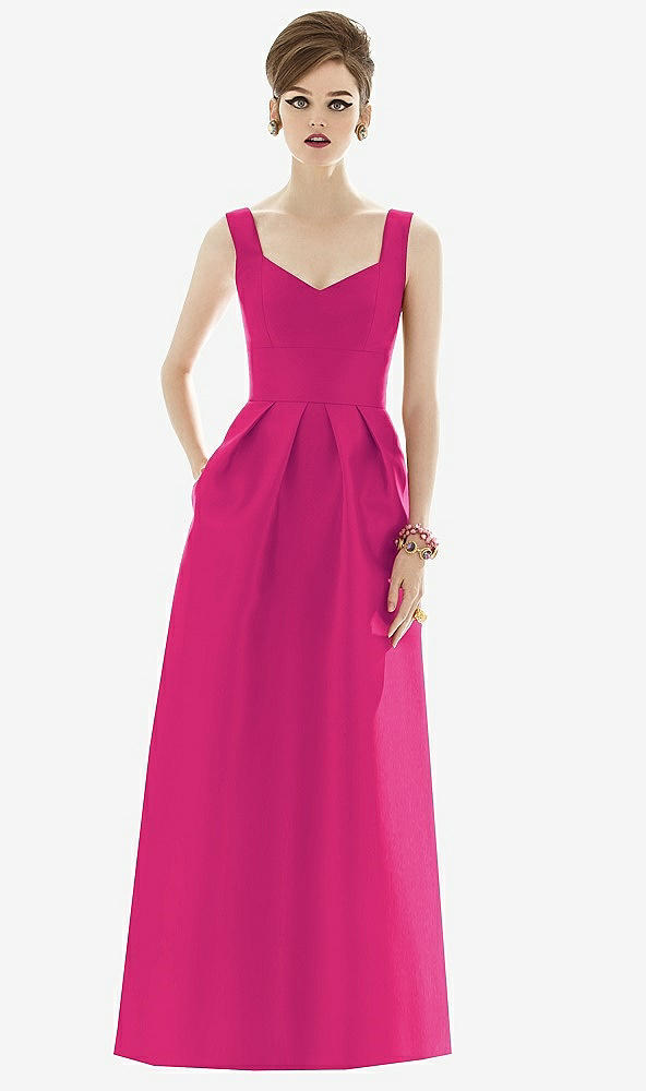 Front View - Think Pink Alfred Sung Bridesmaid Dress D659