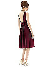 Rear View Thumbnail - Cabernet Alfred Sung Open Back Cocktail Dress D660