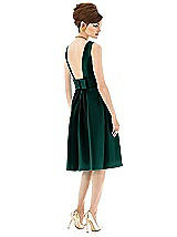 Rear View Thumbnail - Evergreen Alfred Sung Open Back Cocktail Dress D660
