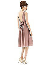 Rear View Thumbnail - Neu Nude Alfred Sung Open Back Cocktail Dress D660