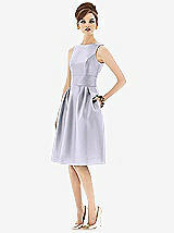 Front View Thumbnail - Silver Dove Alfred Sung Open Back Cocktail Dress D660