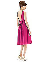 Rear View Thumbnail - Think Pink Alfred Sung Open Back Cocktail Dress D660