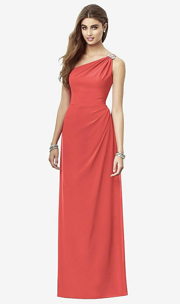 Front View - Perfect Coral After Six Bridesmaid Dress 6688