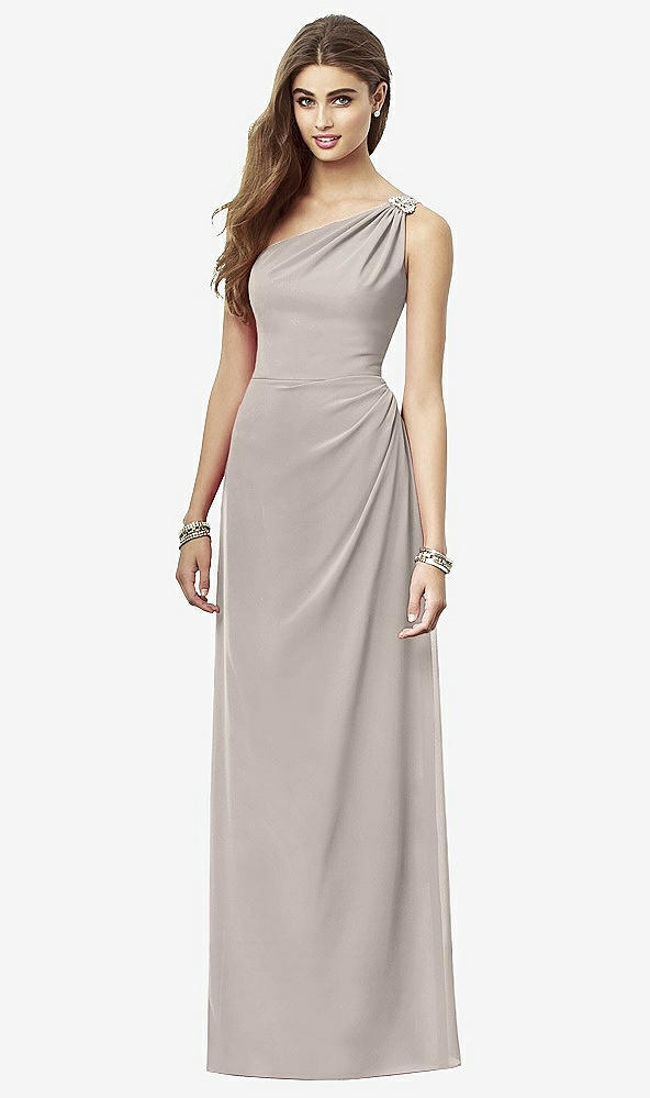 Front View - Taupe After Six Bridesmaid Dress 6688