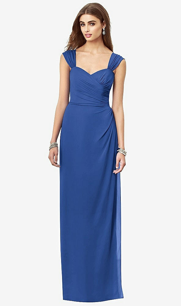 Front View - Classic Blue After Six Bridesmaid Dress 6693