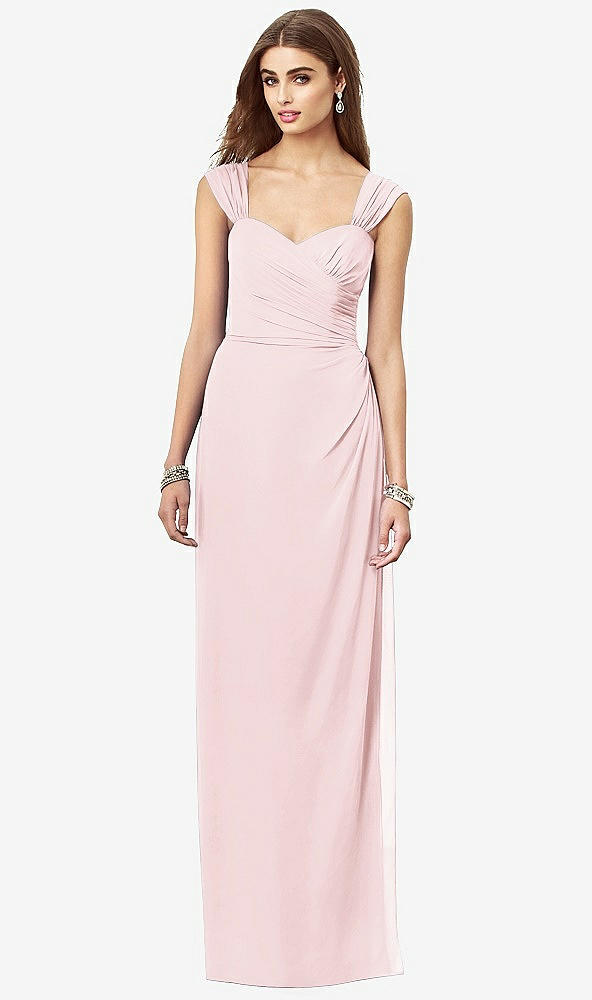 Front View - Ballet Pink After Six Bridesmaid Dress 6693