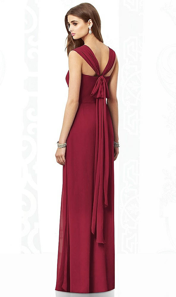 Back View - Burgundy After Six Bridesmaid Dress 6693