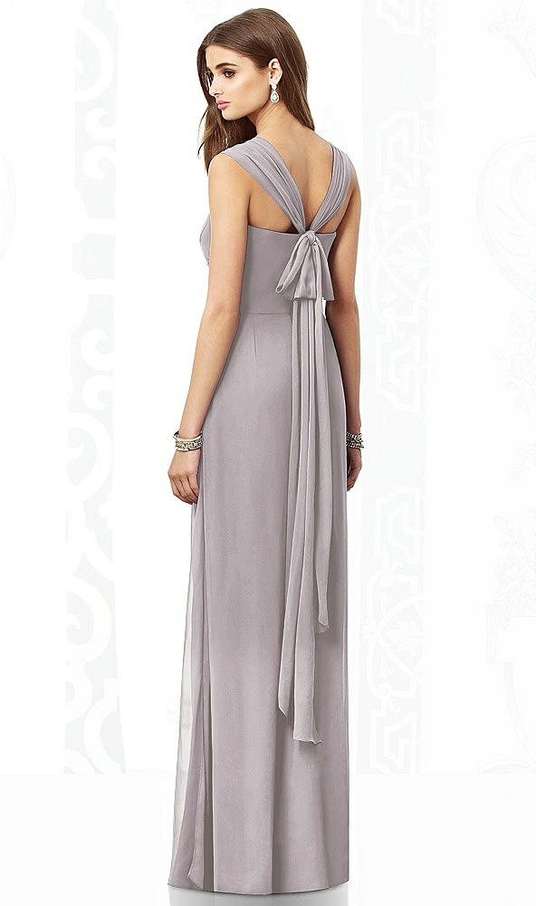 Back View - Cashmere Gray After Six Bridesmaid Dress 6693