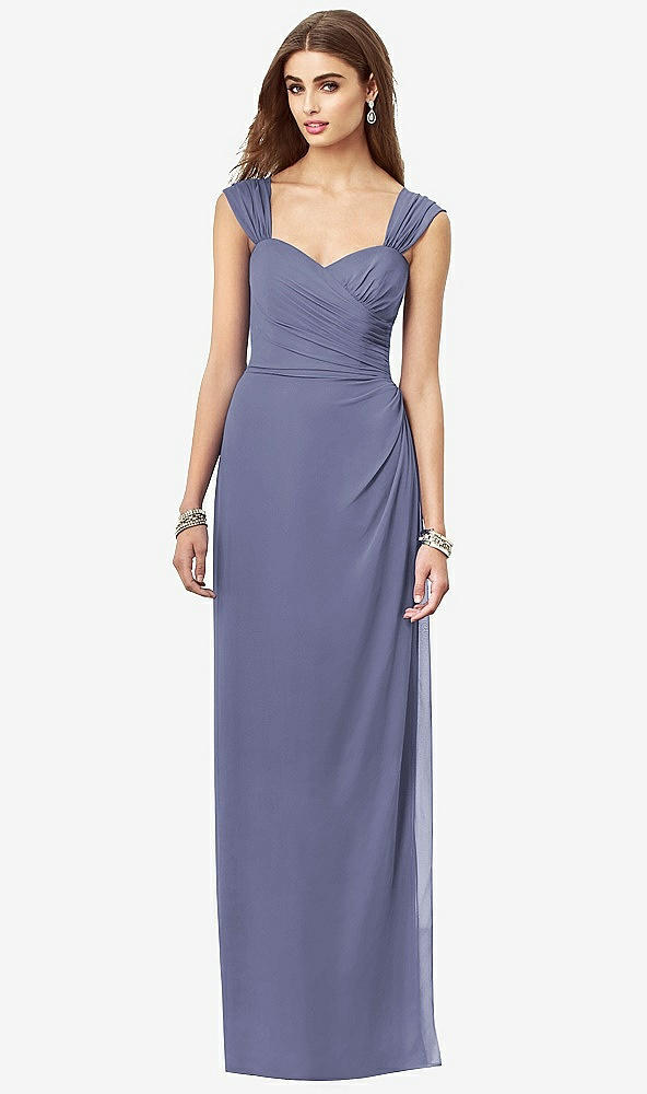 Front View - French Blue After Six Bridesmaid Dress 6693
