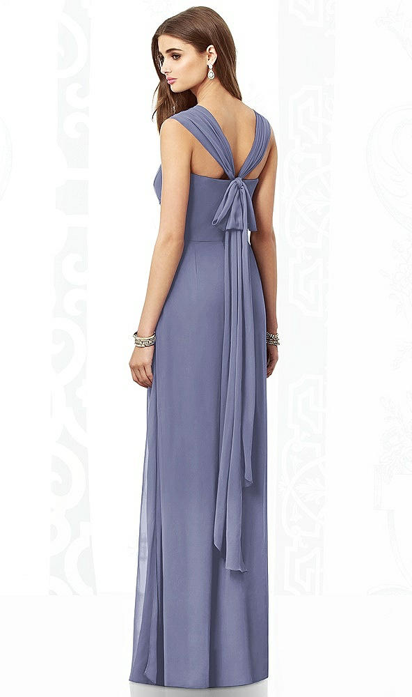 Back View - French Blue After Six Bridesmaid Dress 6693