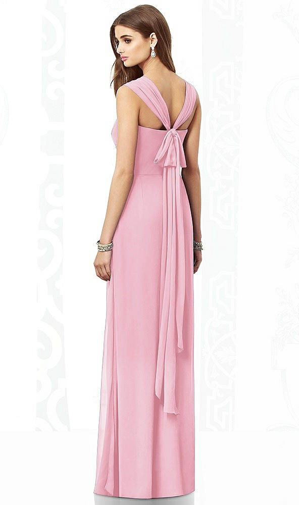 Back View - Peony Pink After Six Bridesmaid Dress 6693