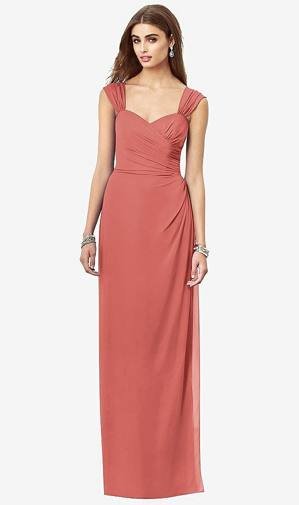 Front View - Coral Pink After Six Bridesmaid Dress 6693
