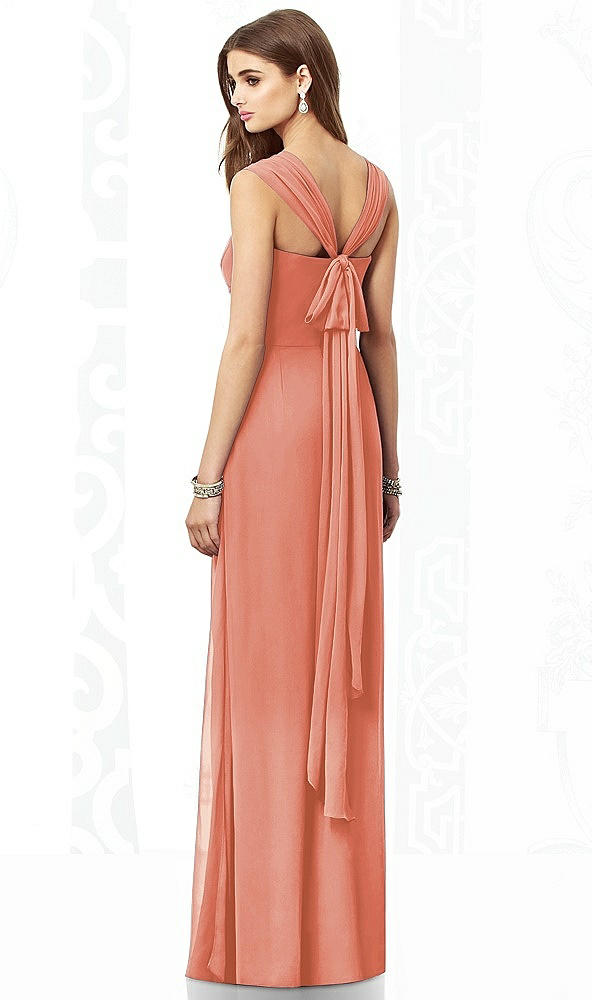 Back View - Terracotta Copper After Six Bridesmaid Dress 6693
