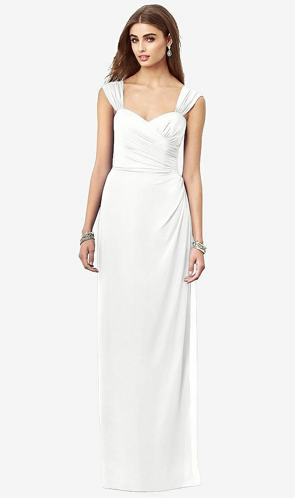 Front View - White After Six Bridesmaid Dress 6693