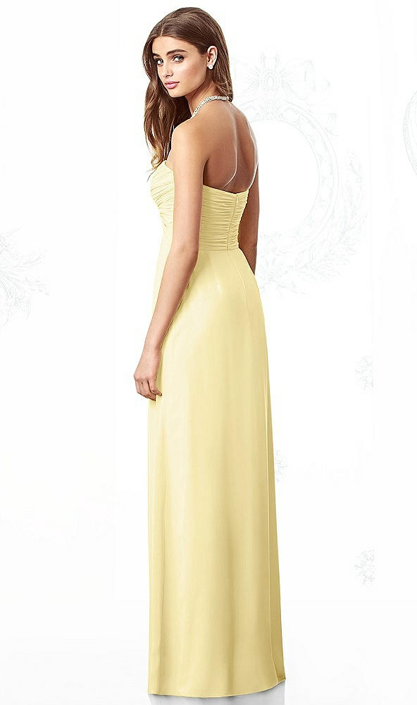Back View - Pale Yellow After Six Style 6694