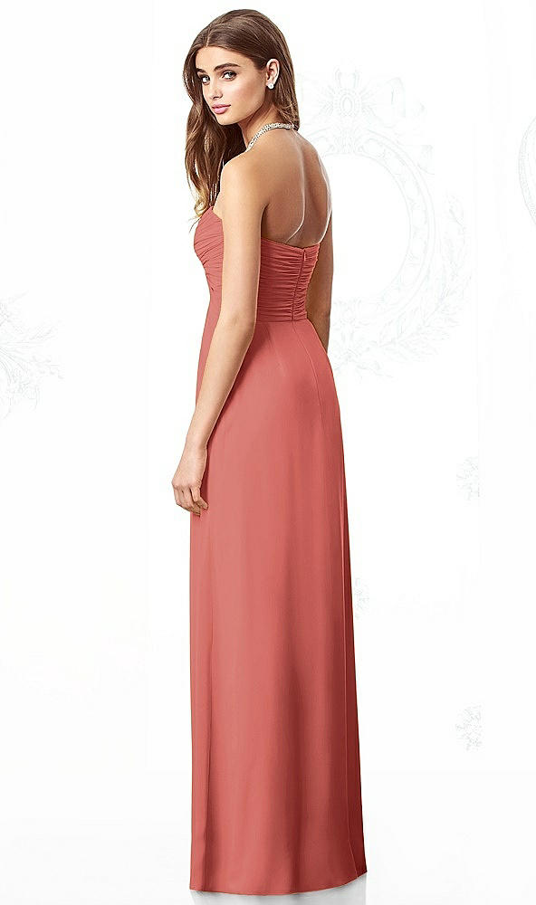 Back View - Coral Pink After Six Style 6694