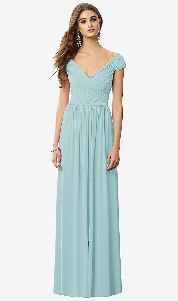 Front View - Canal Blue After Six Bridesmaid Dress 6697