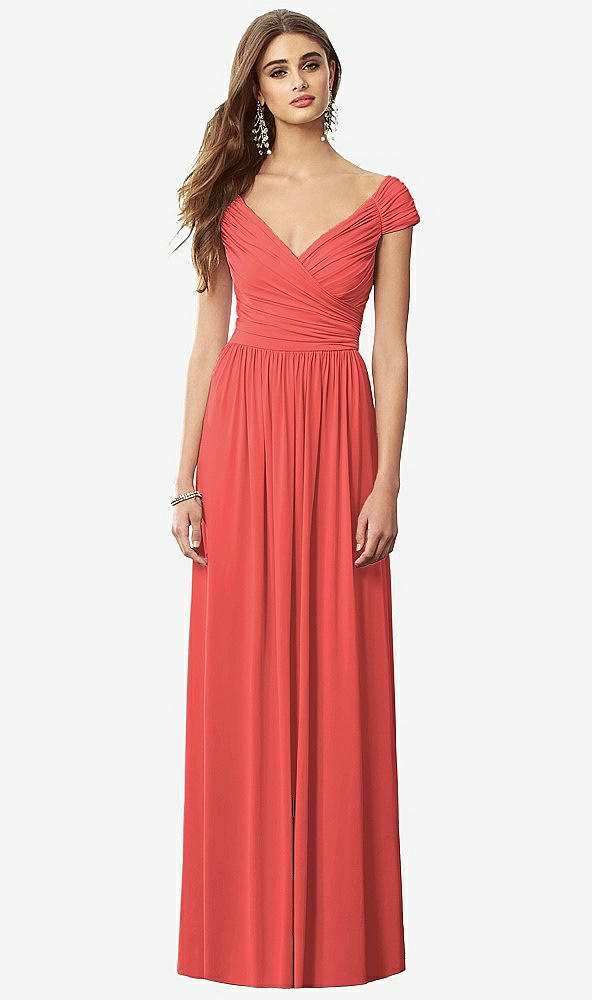 Front View - Perfect Coral After Six Bridesmaid Dress 6697