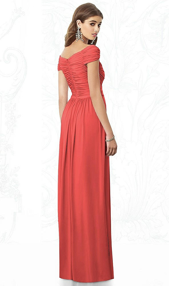 Back View - Perfect Coral After Six Bridesmaid Dress 6697