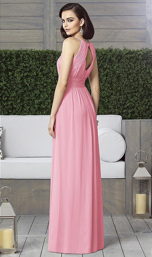 Back View - Peony Pink Dessy Collection Style 2906