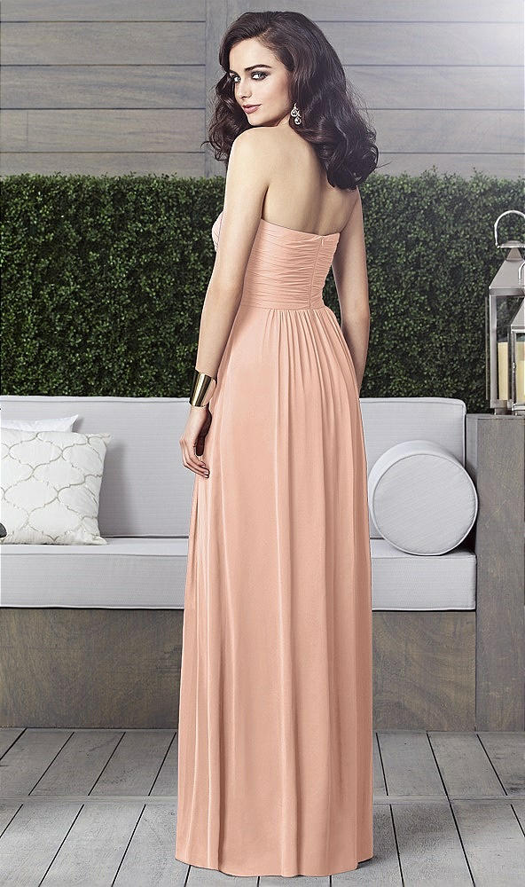 Back View - Pale Peach Dessy Collection Style 2910