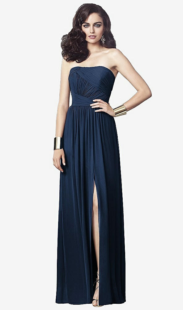 Front View - Midnight Navy Dessy Collection Style 2910