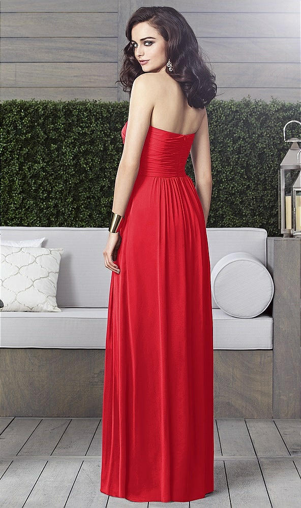 Back View - Parisian Red Dessy Collection Style 2910