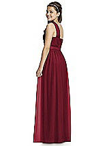 Rear View Thumbnail - Burgundy Junior Bridesmaid Dress JR526
