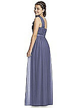 Rear View Thumbnail - French Blue Junior Bridesmaid Dress JR526