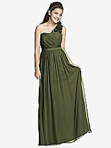 Front View Thumbnail - Olive Green Junior Bridesmaid Dress JR526