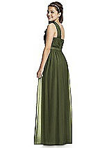 Rear View Thumbnail - Olive Green Junior Bridesmaid Dress JR526