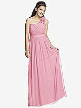 Front View Thumbnail - Peony Pink Junior Bridesmaid Dress JR526