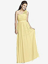 Front View Thumbnail - Pale Yellow Junior Bridesmaid Dress JR526