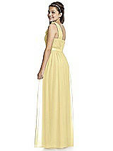Rear View Thumbnail - Pale Yellow Junior Bridesmaid Dress JR526