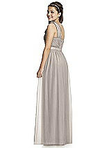 Rear View Thumbnail - Taupe Junior Bridesmaid Dress JR526