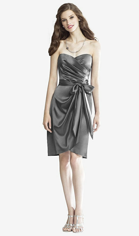 Front View - Charcoal Gray Social Bridesmaids Style 8133