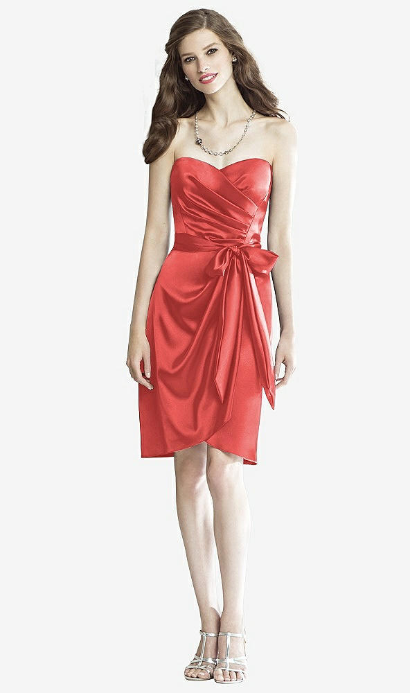 Front View - Perfect Coral Social Bridesmaids Style 8133