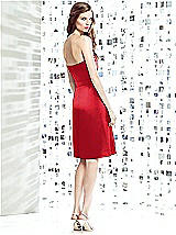 Rear View Thumbnail - Parisian Red Social Bridesmaids Style 8133