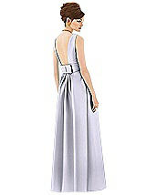 Rear View Thumbnail - Silver Dove Alfred Sung Open Back Satin Twill Gown D661