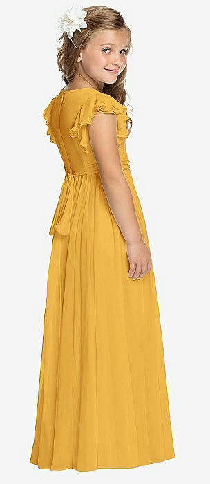 Mustard Yellow Flower Girl Dress