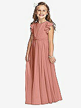 Front View Thumbnail - Desert Rose Flower Girl Dress FL4038