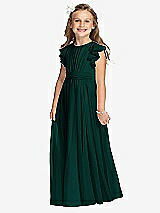 Front View Thumbnail - Evergreen Flower Girl Dress FL4038