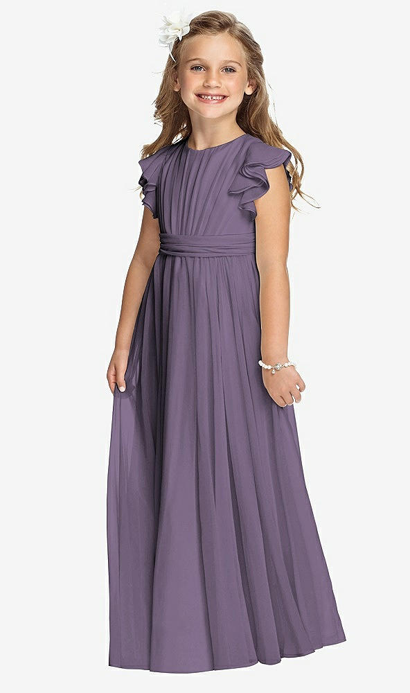 Front View - Lavender Flower Girl Dress FL4038
