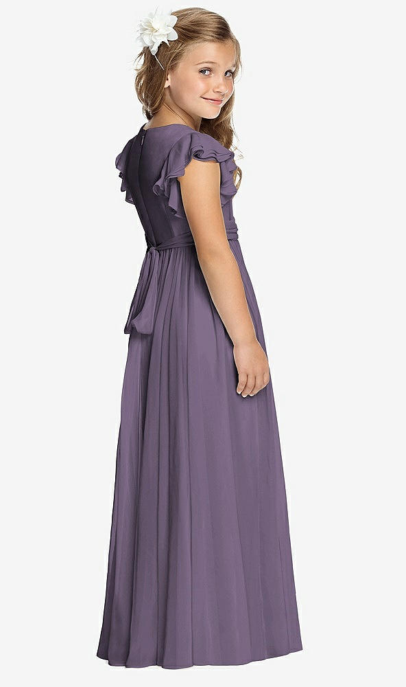 Back View - Lavender Flower Girl Dress FL4038