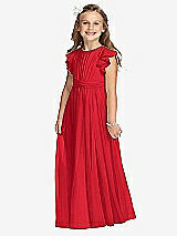 Front View Thumbnail - Parisian Red Flower Girl Dress FL4038