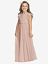 Front View Thumbnail - Toasted Sugar Flower Girl Dress FL4038